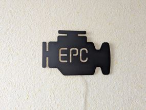 Панно декоративне картина на стіну Check Engine EPC 300х195 acr-p000184
