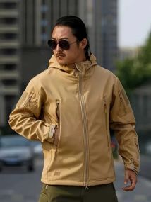 Мужская тактическая куртка Softshell Tactical Shield XXL - водонепроницаемая, ветрозащитная, с утеплением