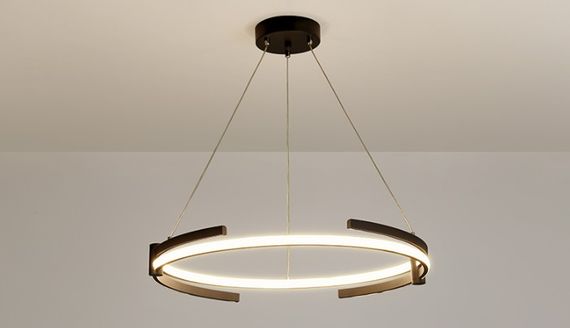 Люстра світлодіодна підвісна LED світильник для квартири на стелю лед 26745 Чорний 40-200х80х80 см. | Зображення 6