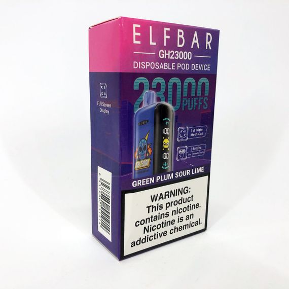 ELF BAR GH 23000 смак Зелена Слива Кислий Лайм (Green Plum Sour Lime) | Зображення 8