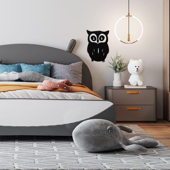 Дзеркальний декор акриловий самоклейний Сова чорна (D) SW-00002493 | Зображення 5