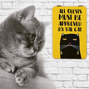 Ключница настенная All guests must be approved by the cat 10x15 см (KEDL_21S009)