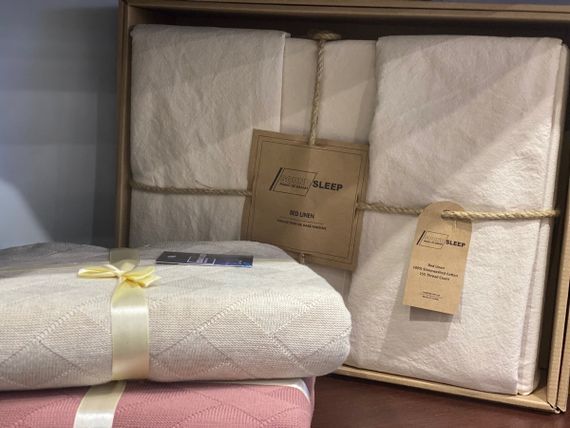 Комплект постільної білизни SoundSleep Stonewash євро 200х220 см бежевий (93593007) | Зображення 9
