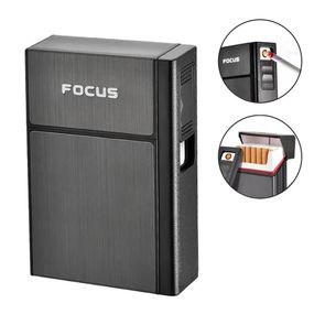 USB Зажигалка - Портсигар Для Пачки Сигарет Focus  ПА-5