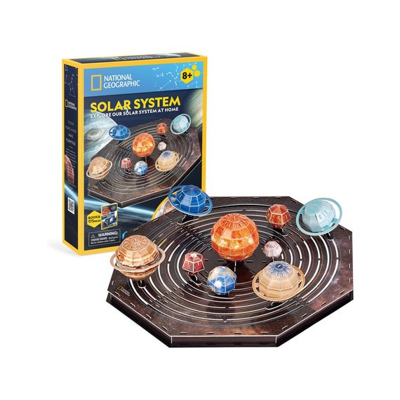 Пазл Cubic Fun Тривимірна головоломка-конструктор Stem Сонячна система (DS1087h) | Зображення 1