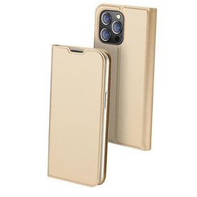 Чохол-книжка Dux Ducis з кишенею для візиток для Apple iPhone 12 Pro Max (6.7") Золотий