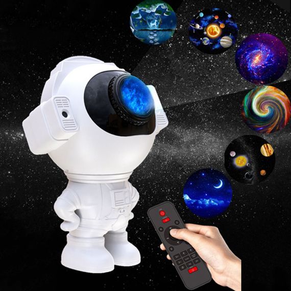 Зірковий 3D проектор Astronaut Bluetooth з пультом, Проектор нічний космонавт зоряне небо в дитячий | Зображення 1