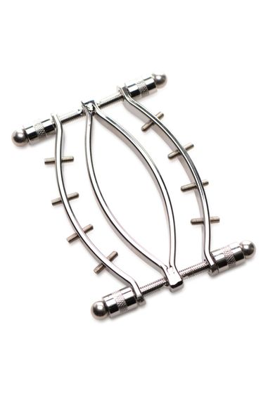 Затискач для вагіни Master Series: Spread 'Em Poker Vagina Clamp with Adjustable Pressure Screws, ши | Зображення 4