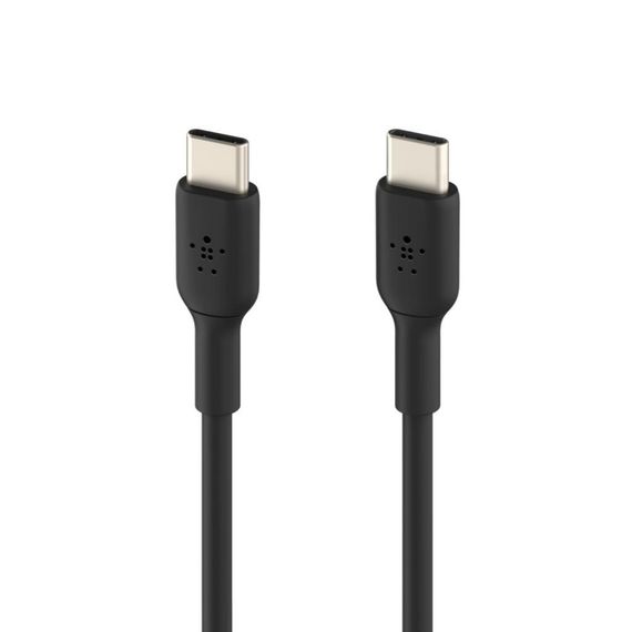 Дата кабель USB-С - USB-С, PVC, 1m, black Belkin (CAB003BT1MBK) | Зображення 1