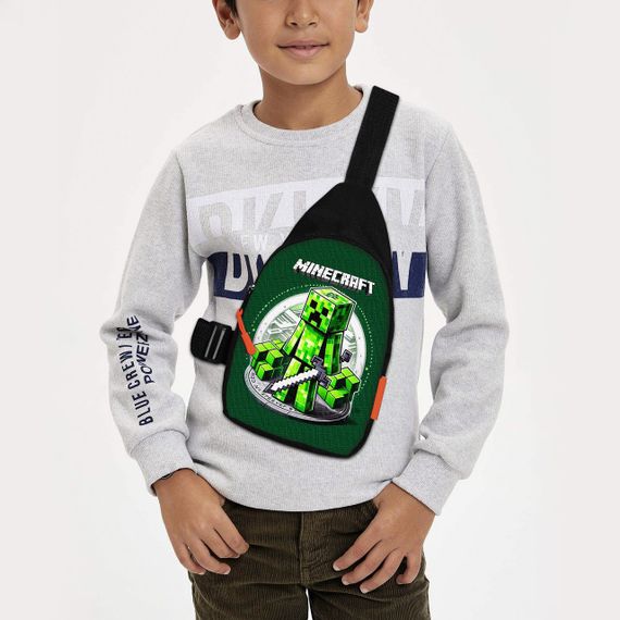 Сумка через плече дитяча Minecraft 29х17 см сумка слінг для хлопчика (02130)
