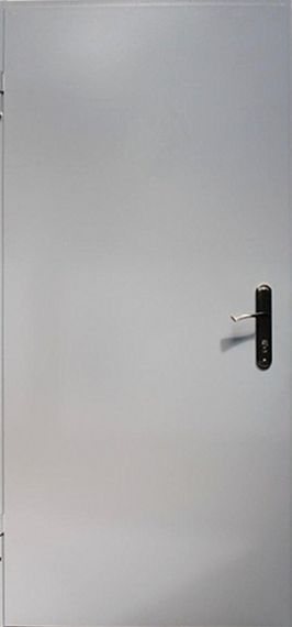 Входная дверь Теплосталь ТС75 технические холодные (RAL9003) (P1) (80 * 214Л)