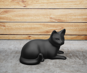Статуетка, що лежить кот Чорний, 100, 160