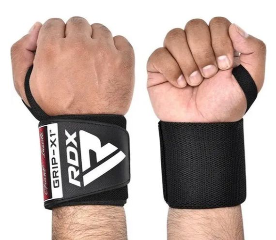 Бинти для зап'ясть (кистьові бинти) RDX W3 Gym Wrist Wraps Full Black (WAH-W3FB) | Зображення 1