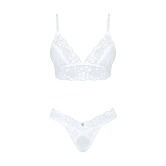 Еротичний комплект Obsessive Heavenlly 2-pcs set M/L, бюстгальтер і танга | Зображення 2