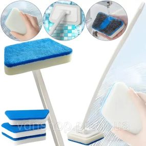 Трапецієподібна щітка для очищення підлоги з довгою ручкою Glass eraser