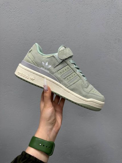 Кросівки жіночі Ad-idas Forum Low Green Suede