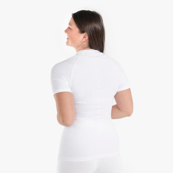 Термофутболка Keepdry з коротким рукавом для дорослих біла - 2XL. | Зображення 3