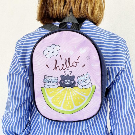 Рюкзак дитячий 4Profi Милі кошенята "Hello" Оксфорд 17500 | Зображення 1