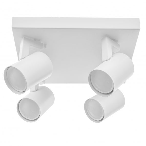 Светильник настенно-потолочный спот поворотный накладной HTL-197/4 GU10 WH | Зображення 6