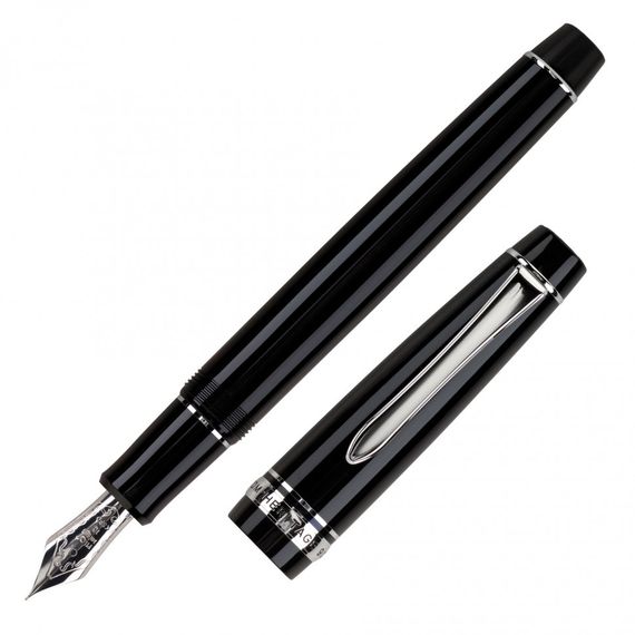 Перьевая ручка Pilot Custom Heritage 912 Золотое перо Черная, экстра-мягкое (FA) | Зображення 1