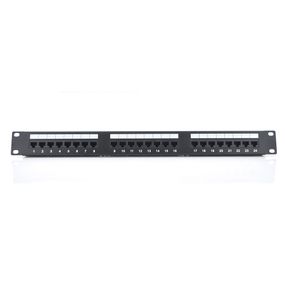 Патч-панель RITAR 24 порта UTP DUAL кат 5Е 19 "1U НЕ экранированная черная Q25