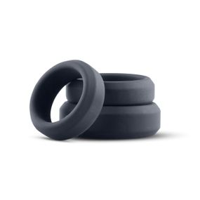 Набор эрекционных колец Boners 3 Ring kit (flat rings), 3; 3,5 и 4 см Sex Aura