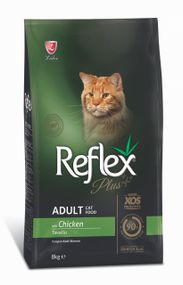 Корм Reflex Plus Cat Adult Chicken сухой с курицей для взрослых котов 8 кг