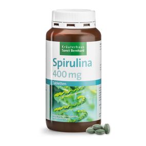 Спіруліна Sanct Bernhard "Spirulina" 400 мг, 360 таблеток, Німеччина