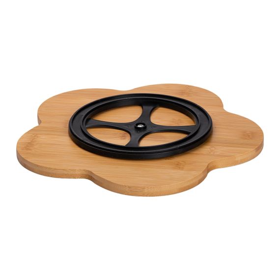 Менажница фарфоровая на вращающейся подставке 5 секций белая HP-1217 | Зображення 4