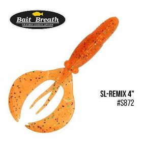 Силиконовая приманка, Съедобный силикон Bait Breath SL-Remix 4" (7шт.) (S872   HALLOWEEN ORANGE)