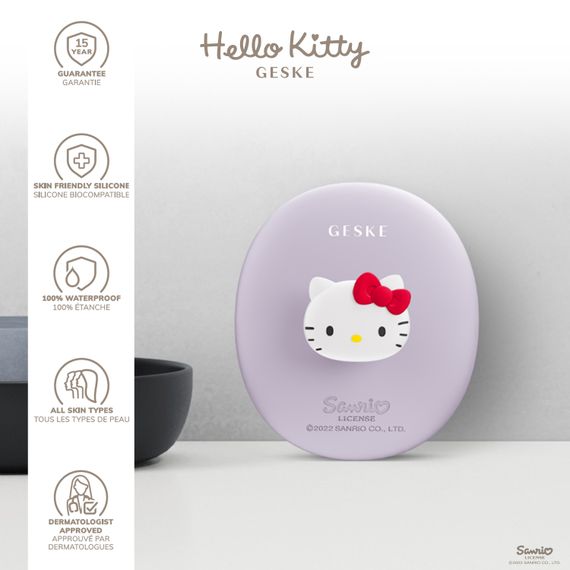 Щітка для обличчя GESKE Facial Brush 3в1 by Hello Kitty з тримачем purple | Зображення 2