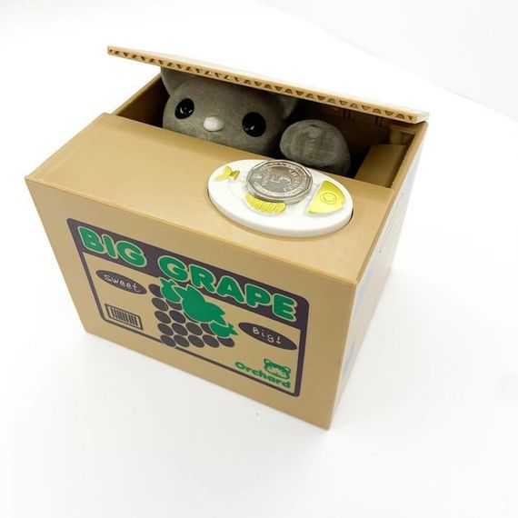 Дитяча сейф скарбничка злодюжка монет FS-331 у коробці | Зображення 4