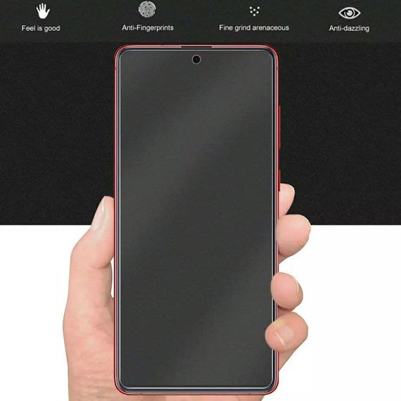 Матове захисне скло 2.5D для Xiaomi Redmi Note 10 Pro колір Чорний | Зображення 2