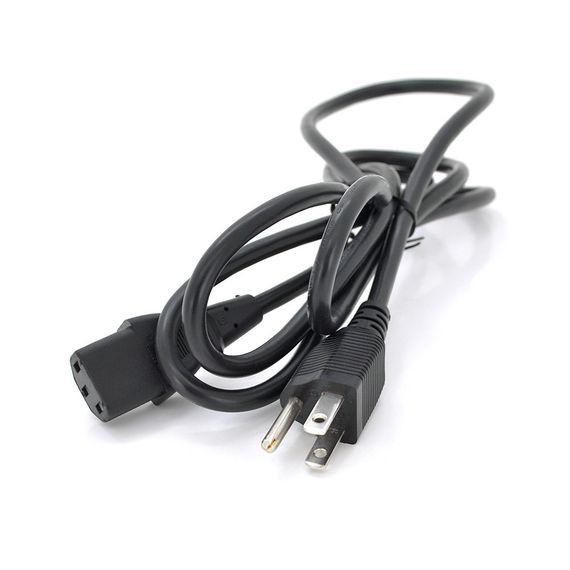 Кабель питания USA 1.2m,0.5mm,PC-184/2 B-C13 3 pin с заземлением,Black,OEM Q25