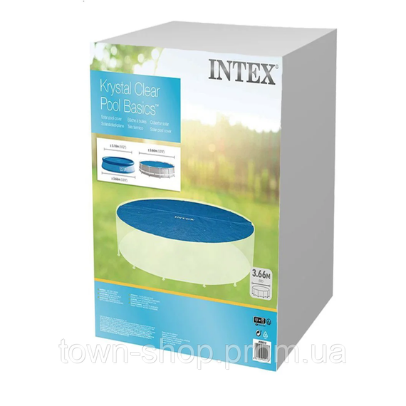 Теплосберегающее покрытие (солярная пленка) для бассейна Intex 28012 диаметр 348 см | Зображення 9