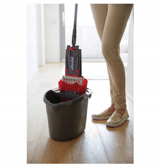 🧼 Набір для прибирання Vileda Ultramax Mop Box: швабра + відро з віджимом (оригінал) | Зображення 9
