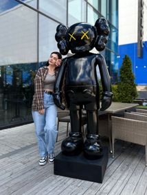 Kaws Companion Black велика колекційна фігурка 180 см чорний kw005