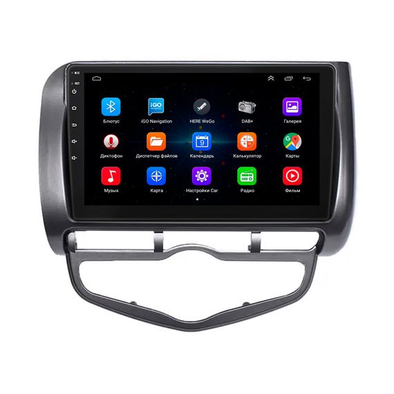 Штатная магнитола Lesko для Honda Fit I Auto AC 2001-2008 экран 9" 1/16Gb Wi-Fi GPS Base Хонда Фит | Зображення 1