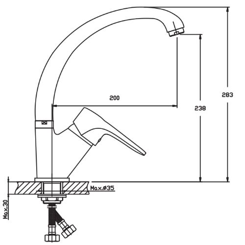 Змішувач для кухні Haiba OPUS 777 (HB0337) | Зображення 1