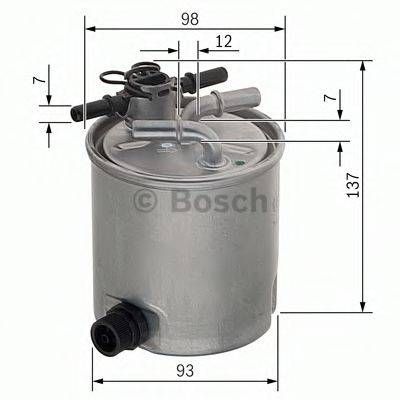 Фільтр палив. NISSAN PATHFINDER 2.5 (вир-во Bosch) BOSCH F026402096