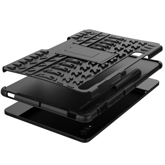 TPU+PC чохол Protector Stand для Samsung Galaxy Tab S9+ / S9+ FE / S10+ 12.4'' Black | Зображення 4