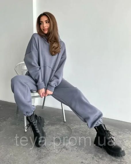 Спортивный костюм для женщин цвет серый размер L/XL FI_009403 | Зображення 1