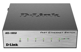 Коммутатор D-Link DES-1005D 5xFE, Неуправляемый (DES-1005D)