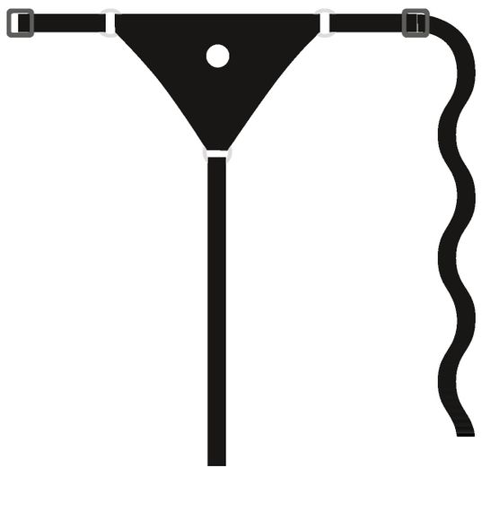 Силіконовий страпон на ремені Silicone Strap-On sexstyle | Зображення 4