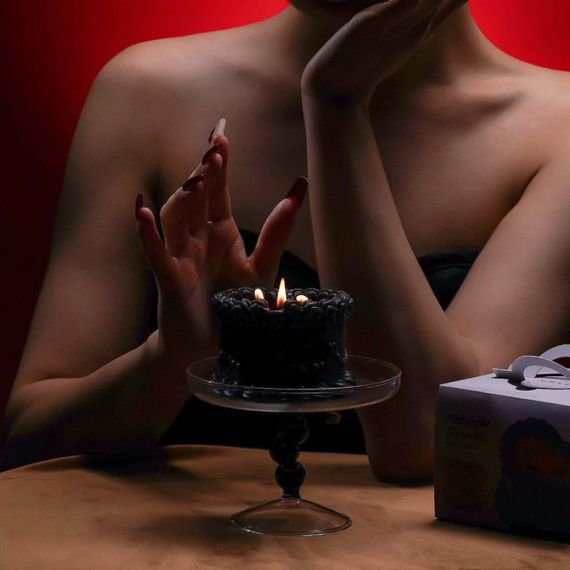 Свічка воскова UPKO Midnight Sweetie низькотемпературна, чорна, 270 гр Sex Aura | Зображення 4