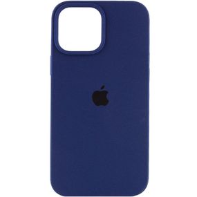 Чехол Silicone Case Full Protective (AA) для Apple iPhone 14 Pro (6.1") Синий / Deep navy
