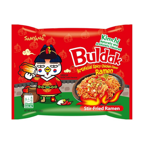 Корейська локшина Buldak  зі смаком гострої курки та Кімчі 135г Samyang 8801073114531