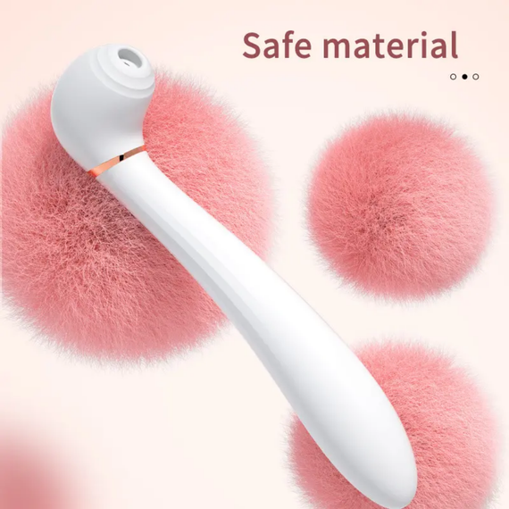 Вибромассажёр вакуум и вибрация "Desirable wand", 10 режимов цвет белый sexstyle | Зображення 6