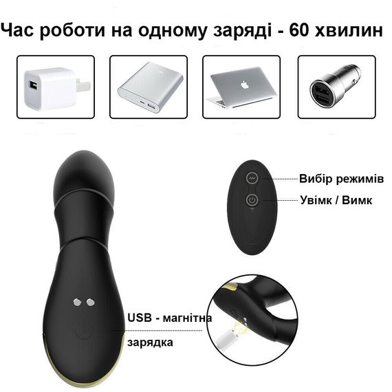 Багатофункціональний вібратор (масажер простати) з телескопічними рухами | Зображення 8
