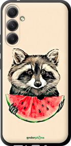 Чохол на Samsung Galaxy A34 A346E Єнотик з кавуном "4605b-2936-2448"